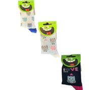 Kindersöckchen 3er Pack 23-26 Eule Farbsortierung 2