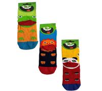 Kindersöckchen 3er Pack 27-30 Lustige Tiere Farbsortierung 3