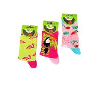 Kindersöckchen 3er Pack 31-34 Flamingo, Kakadu, Papagei