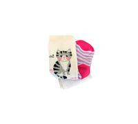 Kinderstrumpfhose Gr 74 - 80 Katze weiß