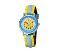 REGENT Kinderuhr Lernuhr Blau-Gelb-Rot Aluminium ⌀30mm F-1473