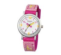 Kinderuhr - Mädchen - Rosa mit Buntstiften