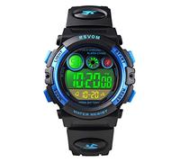 Kinderuhren für Jungen, 5ATM Wasserdicht Jungen Uhren mit 12/24H/Wecker/Stoppuhr/EL Licht, Blau Kinder Digitaluhren Elektronische Armbanduhren für Junge ab 5 Jahre Geburtstag/Weihnachten Geschenke