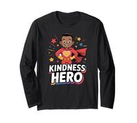Kindness Hero Cartoon Superheld Schule Kinder Langarmshirt