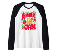 Kindness is My Jam Mental Health T-Shirt Positivity Design Raglan