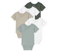 Kindsgard Wickelbody kurzarm „trunder“ - 5er-Pack - 100% Bio-Baumwolle - OEKO-TEX zertifiziert - weich, atmungsaktiv & hautfreundlich - Baby Body mit Druckknöpfen