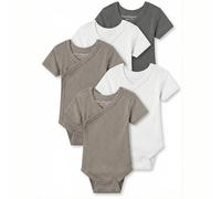 Kindsgard Wickelbody kurzarm „trunder“ - 5er-Pack aus Ripp-Baumwolle - OEKO-TEX zertifiziert - elastisch, weich & hautfreundlich - Baby Body mit Druckknöpfen