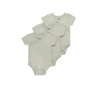 Kindsgard Wickelbody kurzarm „trunder“ - Taupe 50 - 3er-Pack aus Jersey - 100% Bio-Baumwolle - OEKO-TEX zertifiziert - unisex Baby Body - ideal für Erstausstattung & Neugeborene