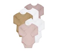 Kindsgard Wickelbody langarm „trunder“ - Rosa 50 - 5er-Pack aus Jersey - 100% Bio-Baumwolle - OEKO-TEX zertifiziert - weich, atmungsaktiv & pflegeleicht - unisex Babybody