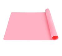 KineticKraft Silikonmatte Groß,60cm x 50cm Bastelunterlage Groß,Leicht zu Reinigen,Silikonmatte Malunterlage,Knetmatte Kinder für Malen,Nageldesign,Modellieren mit Ton,Schreibtischschutz (Rosa)