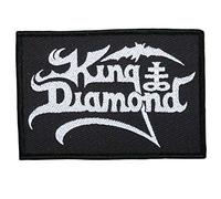 King Diamond Aufnäher Classic Logo Patch Gewebt & Lizenziert !!