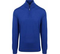 King Essentials The Michael Half Zip Pull Merino Royal Blau - Größe M Dunkelblau M