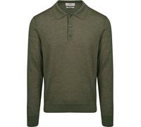 King Essentials The Robert Long Sleeve Poloshirt Merino Army Grün - Größe S Dunkelgrün S