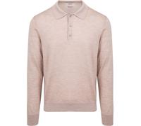 King Essentials The Robert Long Sleeve Poloshirt Merino Beige - Größe XL Beige XL
