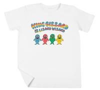 King Gizzard and The Wizard Lizard Fishies Jungen Mädchen Unisex Kinder Weiß T-Shirt Kurzarm Kids White T-Shirt