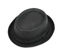 King Ice Hut, Kunstleder-Filzhut, Stil: Vintage / Heisenberg aus Breaking Bad, Schwarz Gr. S ( 56 cm ), schwarz