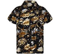 King Kameha Funky Hawaiihemd, Kurzarm, Boom Bang, Monosepia, L
