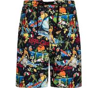 King Kerosin Aop Badehose KKU411052 Black-4XL