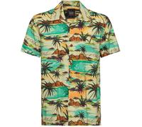 King Kerosin AOP Shirt Tropical Sea Kurzarmhemd multicolor in L