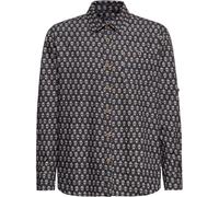 King Kerosin Aop Vintage Suit Hemd "Sugar Skull" KKI35020 Black-L