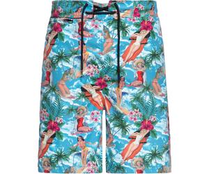 King Kerosin Badeshorts Tropical Hawaiian Mehrfarbig-M
