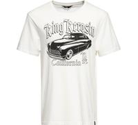 King Kerosin California Greaser T-Shirt Blau-5XL