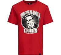 King Kerosin Classic T-Shirt Fp "Rockn Roll Legend" KKI41053 Red-3XL