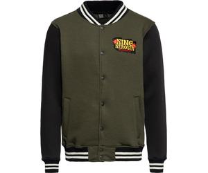 King Kerosin College Sweat Jacke "Big Kahunas" KKI44061 Oil Green-S