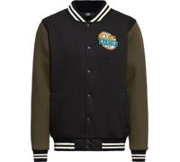 King Kerosin College Sweat Jacke KKI44062 Black & Green-XXL