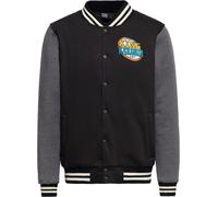 King Kerosin College Sweat Jacke KKI44062 Black & Grey-M
