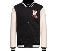 King Kerosin College Sweat Jacke "Speed Kings " KKU44054 Black-XXL
