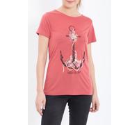 King Kerosin Female Shirt Anchor Vintage Red-XL