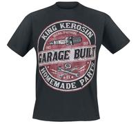 King Kerosin Garage Built T-Shirt schwarz in XL