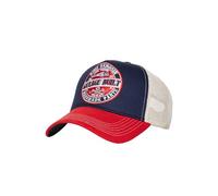 King Kerosin Herren Trucker Cap · Kappe · Netz · Mesh · Snapback · Retro · Biker · Vintage · Motorcycle · Patch · Stickerei · Rockabilly · Stickerei · Garage Built