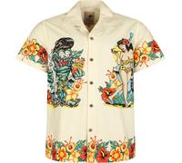 King Kerosin Hawaii Shirt Kurzarmhemd natur in L