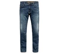 King Kerosin Herren 5-Pocket Jeans Baumwolle Stretch Straight Fit Waschung Robin