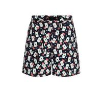 King Kerosin Herren Badeshorts Swimming Trunks Schwimmshorts Kurz Kniefrei Casino Print Vintage Retro Las Vegas Casino