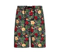 King Kerosin Herren Badeshorts | Swimming Trunks | Schwimmshorts | Tropical | Hawaii | 50S | Vintage | Retro | Hibiskus | Rockabilly Hibiscus