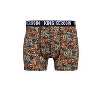 King Kerosin Herren Boxershorts • Unterwäsche • Vintage • Retroshorts • Unterhosen Männer Mit Stretch • Elastisch • Baumwolle • Retro • Seventies • 70er Seventies