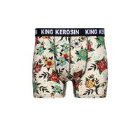 King Kerosin Herren Boxershorts · Unterwäsche · Vintage · Retroshorts · Unterhosen Männer Mit Stretch · Elastisch · Baumwolle · Retro · Oldschool · Tattoo · Tattoo Flowers