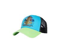 King Kerosin Herren Cap | Trucker Cap | Mesh Cap | Honolulu | Hawaii | Tiki | Stickerei | Stitching | Retro | Vintage | Tropical | Snapback | Surfer| Kappe Honolulu