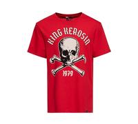 King Kerosin Classic T-Shirt "Skull Palma" KKU21003 Red-4XL