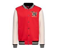 King Kerosin Herren College Jacke Baseball 50S 1950S Rockabilly Rock'n'roll Vintage Retro Stickerei Greaser Detroit Oldtimer Sweatjacke Detroit Greaser