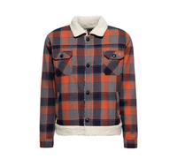 King Kerosin Herren Cordjacke Langarm Fliegerjacke Cord Feincord Sherpa Teddy Kragen Übergangsjacke 50s Rockabilly Retro Vintage