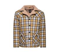 King Kerosin Herren Cordjacke Langarm Fliegerjacke Cord Feincord Sherpa Teddy Kragen Übergangsjacke 50s Rockabilly Retro Vintage