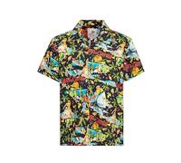 King Kerosin Herren Hawaii Hemd Hawaiian Shirt Aloha Shirt Lago Di Garda Gardasee Benaco Lake Garda Vintage Retro 50S Rockabilly Italien Lago Di Garda