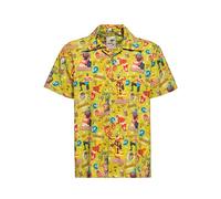 King Kerosin Herren Hawaiihemd Hawaiian Shirt Aloha Shirt Lucha Libre Mexikanische Wrestler 50S Rockabilly Retro Hemd Vintage Lucha Libre