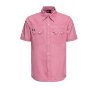 King Kerosin Herren Hemd | Kurzarm | Westernhemd | Cowboy | Retro | Vintage | 50S | Rockabilly | Baumwolle | Brusttasche | Druckknöpfe