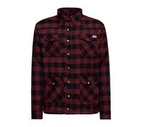 King Kerosin Herren Hemd Winterhemd Teddy Gefüttert Outdoor Adventure Werkstatt Karo Kariert Holzfäller Teddyfutter Sherpa Taschen Druckknopf Reißverschluss