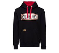 King Kerosin Never Fuck A Fucker Hoodie Kapuzenpullover schwarz in M